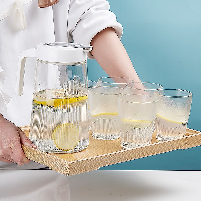 加厚大容量冷水壶玻璃冰箱冷藏家用泡茶壶果汁壶凉白开水具套装
