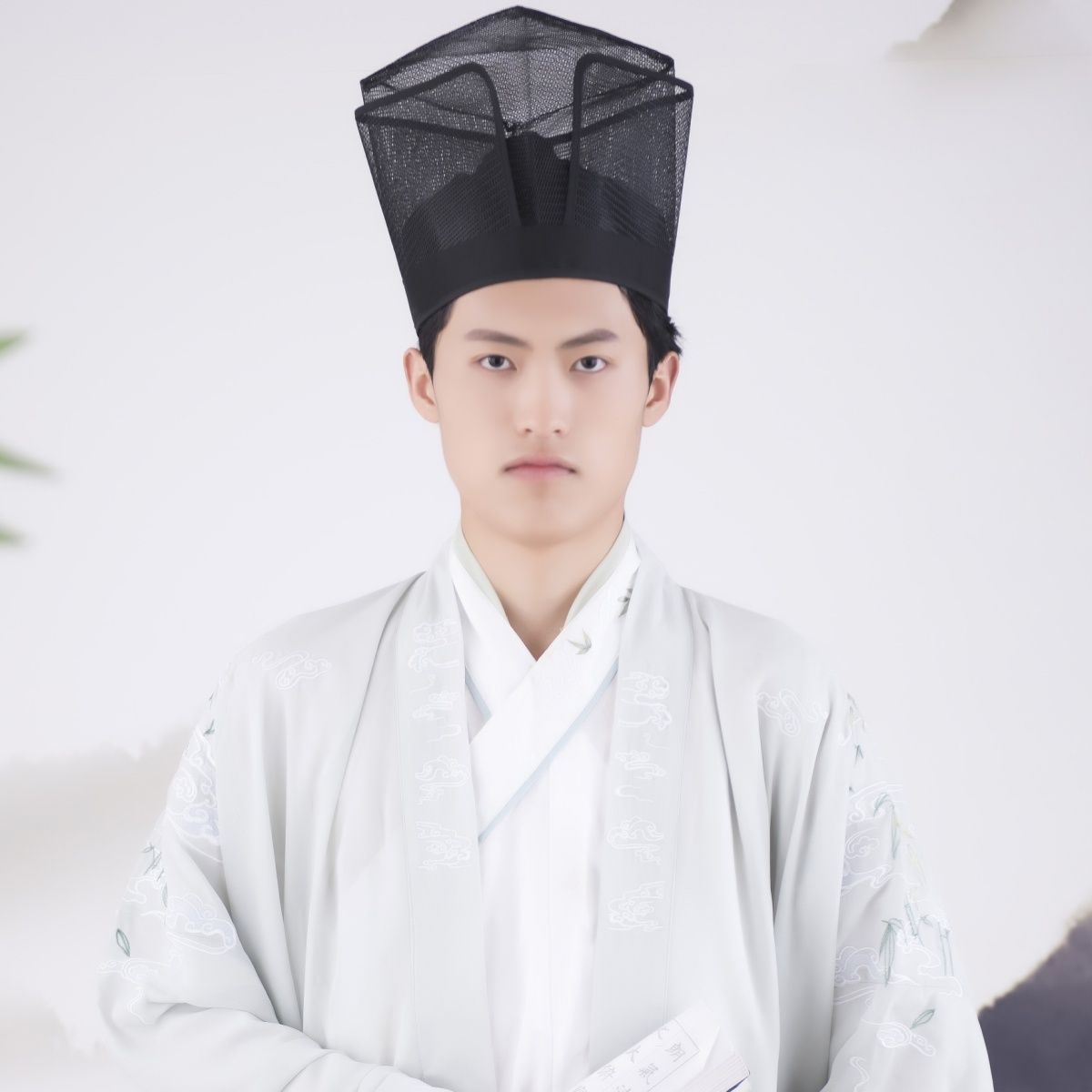 创代设  宋代透纱东坡巾儒巾 古风学士巾汉服诗歌朗诵四方平顶巾【3天