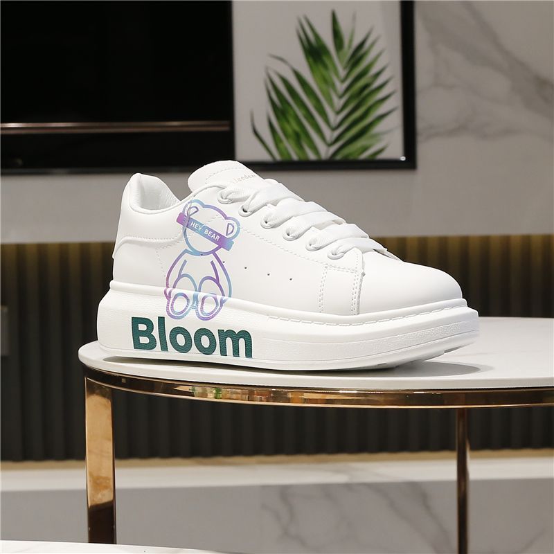 Aogu Lion Deng Little White Board Korean Edition Ins Sko Mode Dame Bomuld_voghion.com