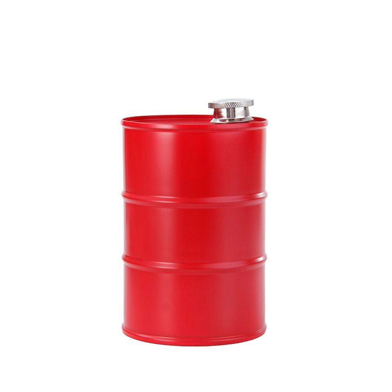 750ml Creative Gasoline Barrel Outdoor 304 Stainless Steel Camping Leak-Proof Mini Water Bottle_voghion.com