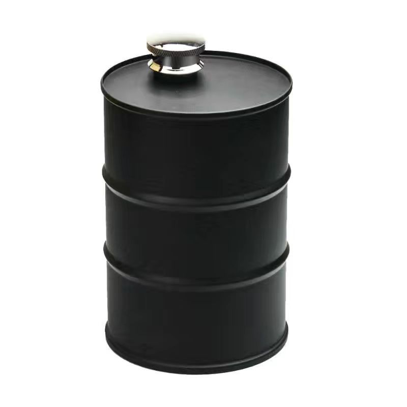 750ml Creative Gasoline Barrel Outdoor 304 Stainless Steel Camping Leak-Proof Mini Water Bottle_voghion.com
