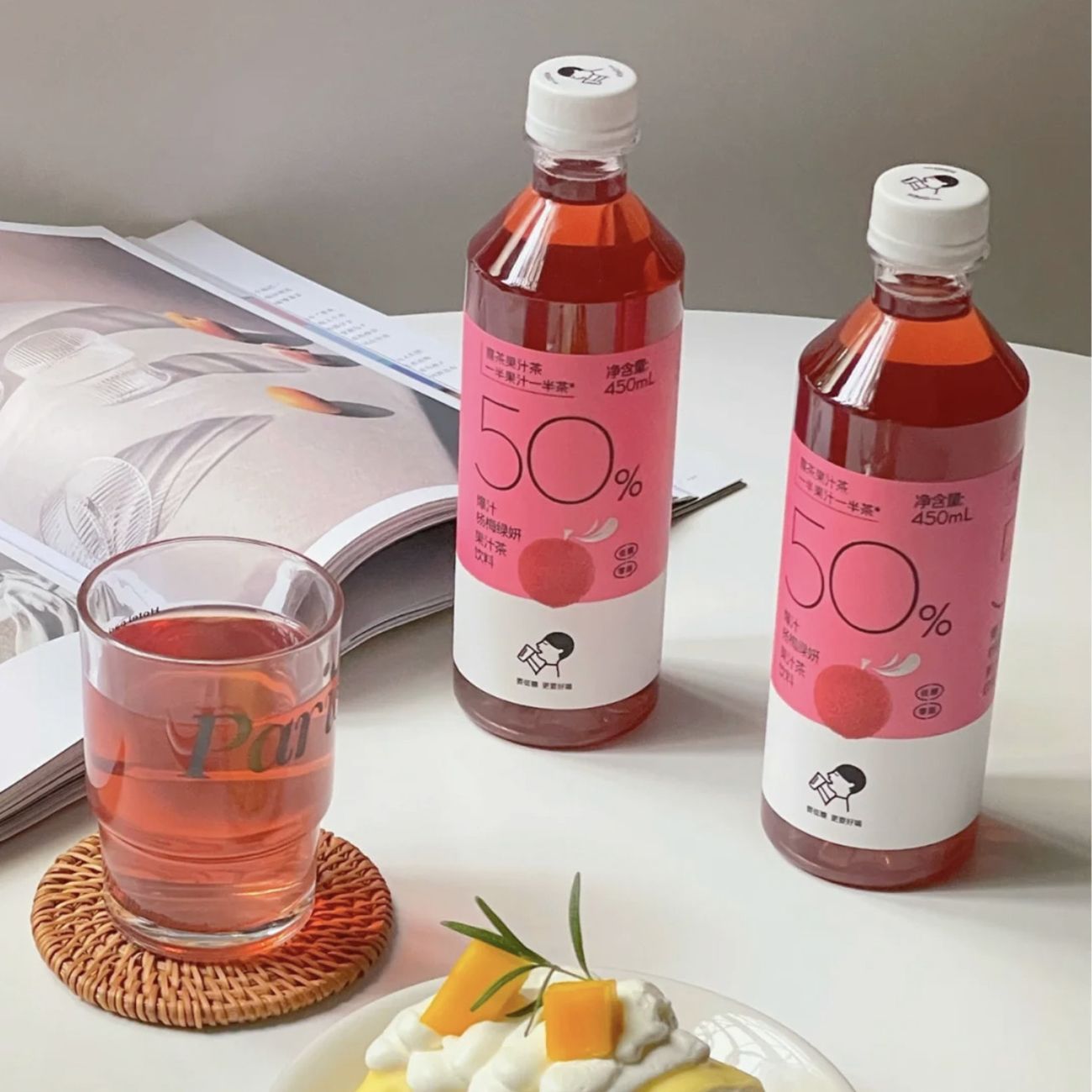 15瓶喜茶果汁茶爆汁杨梅绿妍