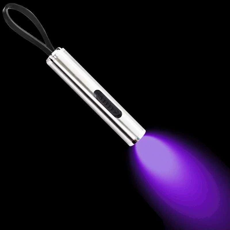 典元二合一紫光验钞笔机小型便携式照明手电筒紫外线荧光剂检测灯