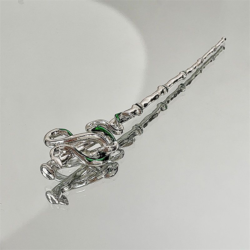 New White Snake Legendary Green Snake Hairpin Women's New Chinese Style National Trend Light Luxury Niche High-end Sense of Back of the Head Pan Hairpin