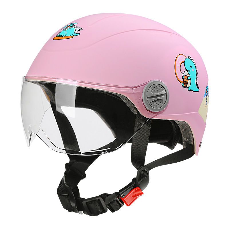3C认证正规电动车儿童头盔男女孩夏季半盔小孩防摔安全帽四季通用