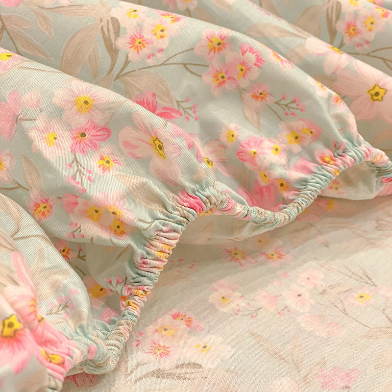 纯棉床笠单件全棉床垫套枕套2三件套1.5米席梦思保护套儿童防尘罩
