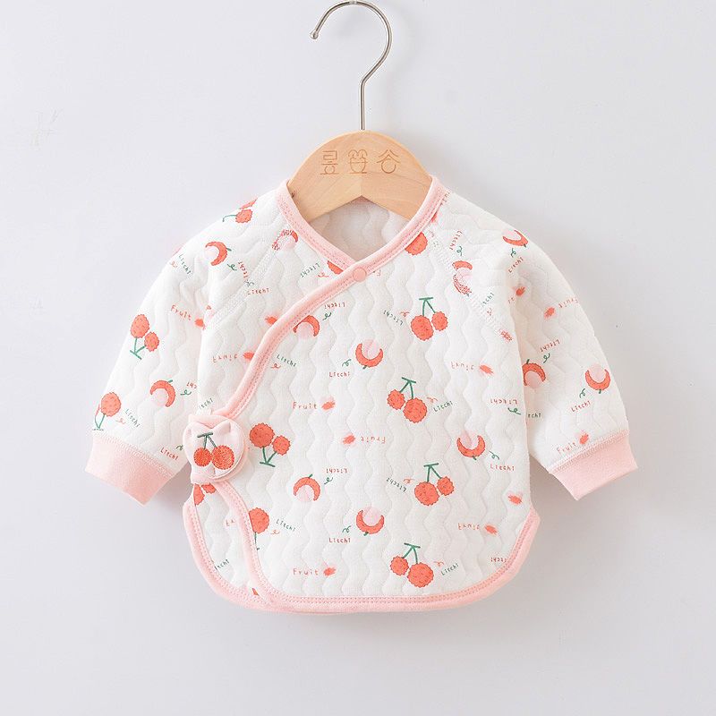Newborn clothes air cotton half back clothing baby spring and autumn air cotton baby split top monk clothing boneless