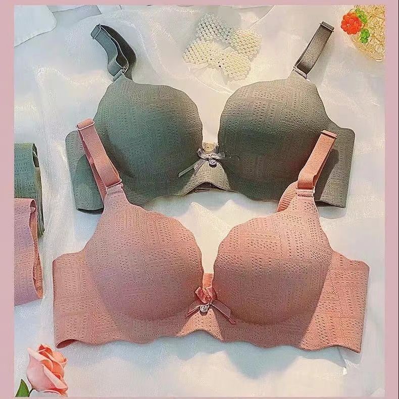 Underwear women's small breasts, flat chest, big sexy, adjustable breasts, no trace, no rims, one piece bra set