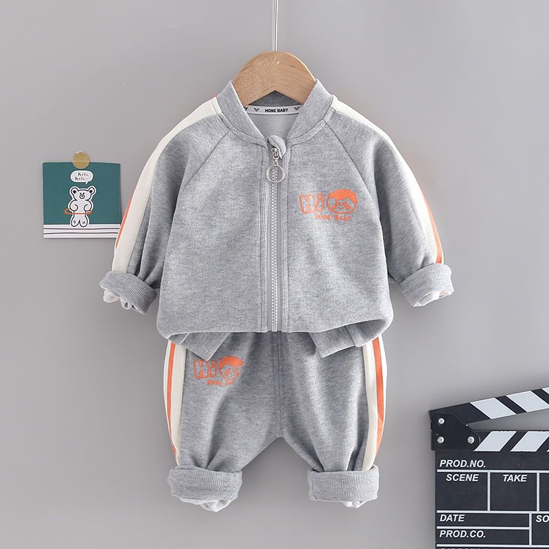 Boys' autumn suit  new small and medium-sized children's spring and autumn Korean version of the sports two-piece suit autumn boys' children's clothing trend