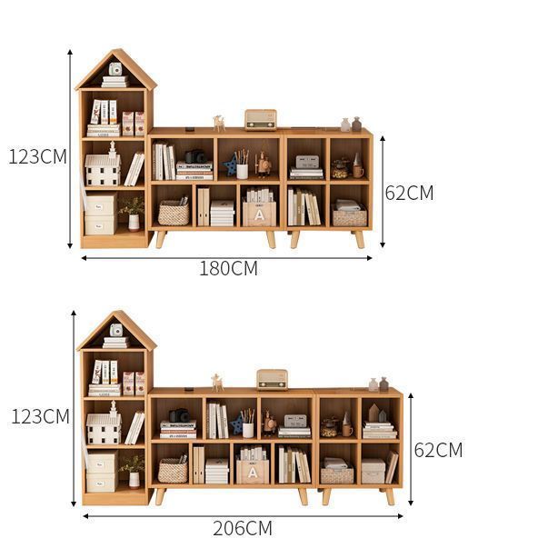 儿童书架落地置物架客厅学生简易阅读架家用储物玩具收纳架矮书柜