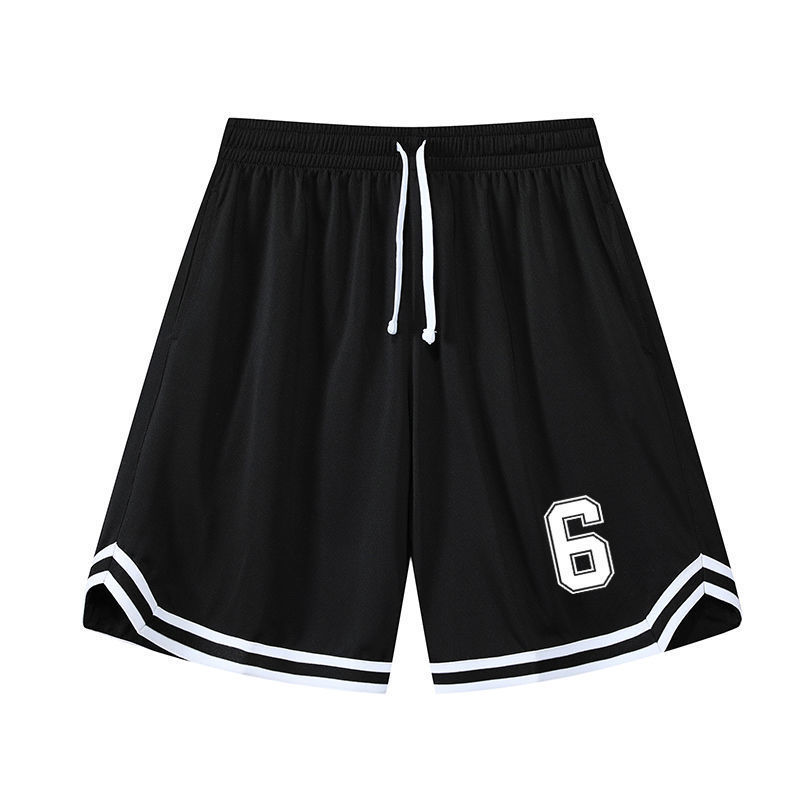 Ins basketball pants female students American large size shorts summer five-point pants loose ice silk quick-drying mesh sports pants
