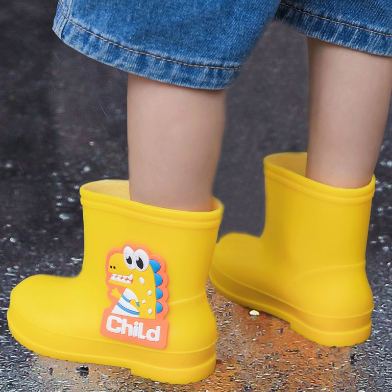 四季恐龙儿童雨鞋防滑鞋防水男女童中筒短筒宝贝雨靴耐磨儿童靴子