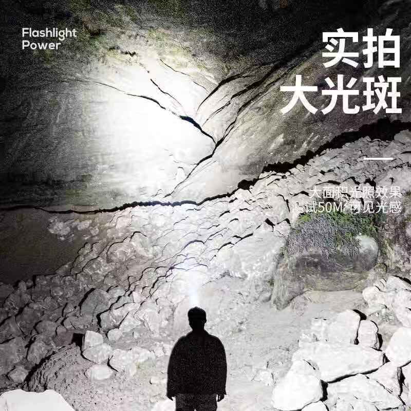  LED头灯强光超亮头戴式手电筒户外家用远射充电夜钓鱼小氙气矿灯1