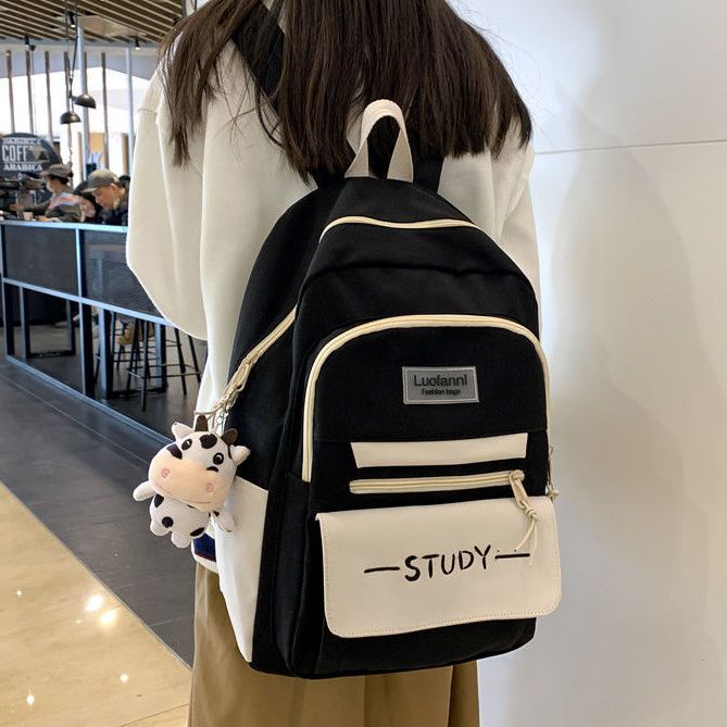 書包女學生韓版初中ins森系百搭大容量雙肩包小清新高中背包耐用
