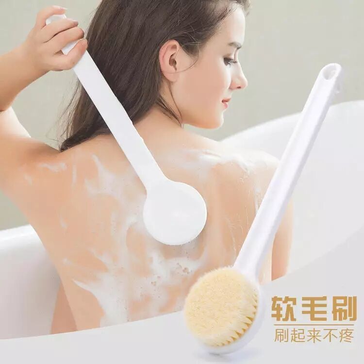 日式良品洗澡刷搓澡搓背神器后背不求人软毛沐浴刷身体刷子搓泥巾