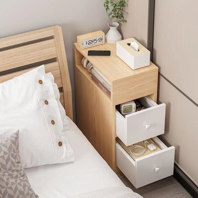 床头柜家用小型多功能床边收纳柜卧室现代简约迷你超窄床边小柜子