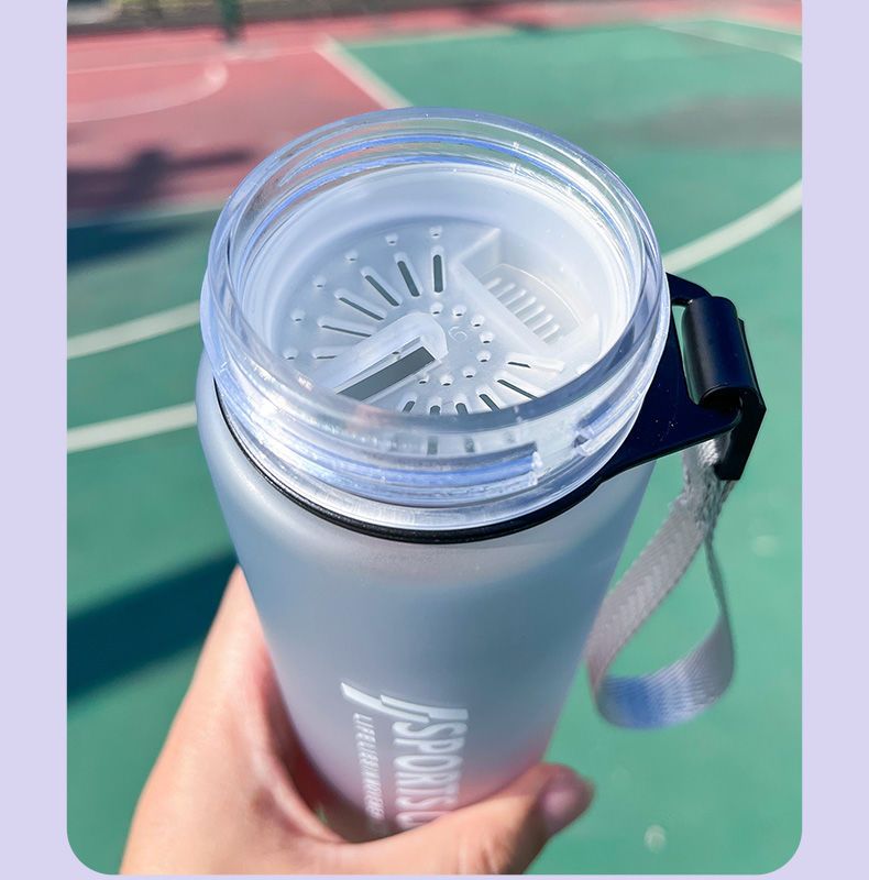 Gradient Men And Women, Fitness Sports Bottle, Portable Plastic Water Bottle For Students, High-Value Cool_voghion.com