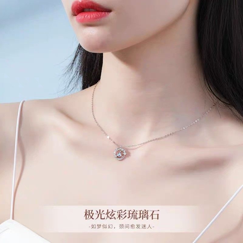 Asahi Feather Gentle Fairy Chinese Style Net Red Same Style Xiaoxiangfeng Ins Student Girlfriend Necklace Gift for Two Women