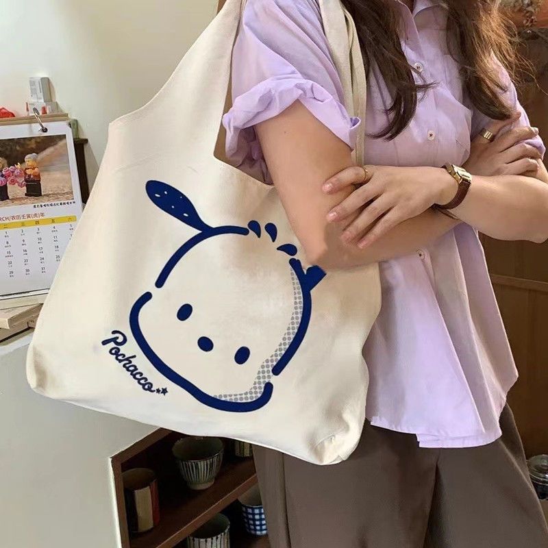 帆布包女文藝學生上課大容量手提袋購物袋單肩包百搭帆布袋書包新