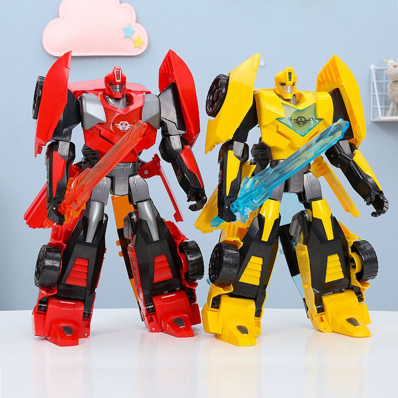 变形玩具武士大黄蜂大红蜂合金汽车模型机器人男孩机器人礼盒精品
