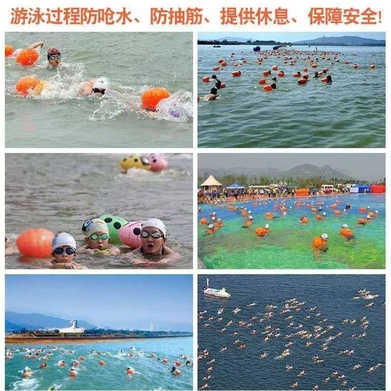 加厚双气囊浮漂跟屁虫游泳圈成人海边防溺水儿童游泳装备救生球