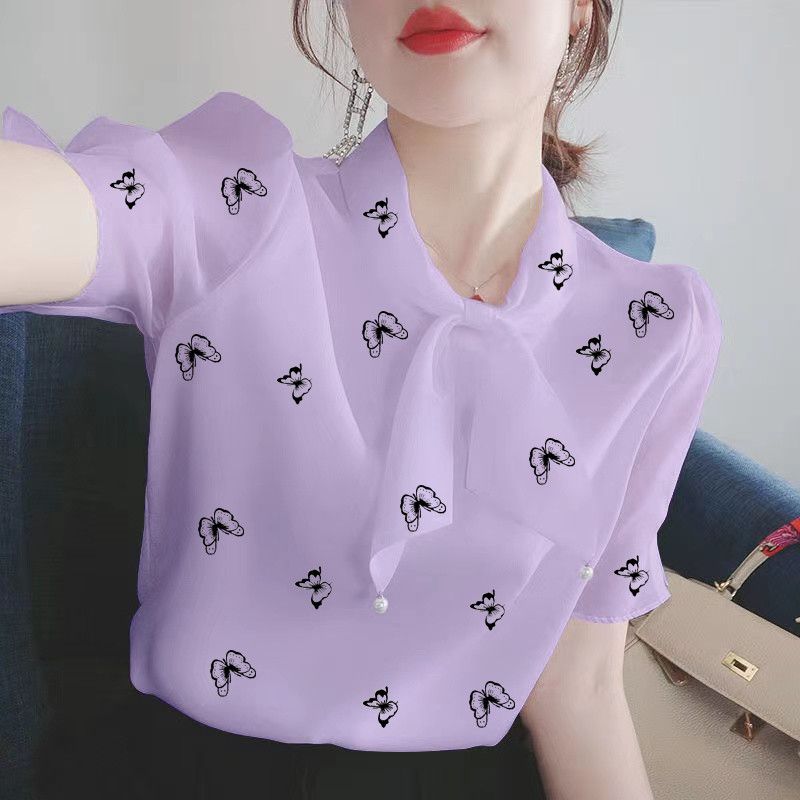 超仙泡泡短袖女士t恤法式小眾別致洋氣寬鬆上檔次遮肚子媽媽上衣