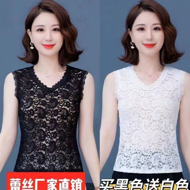 新款夏季高檔假領子洋氣蕾絲花邊情感修身時尚潮流女人味百搭