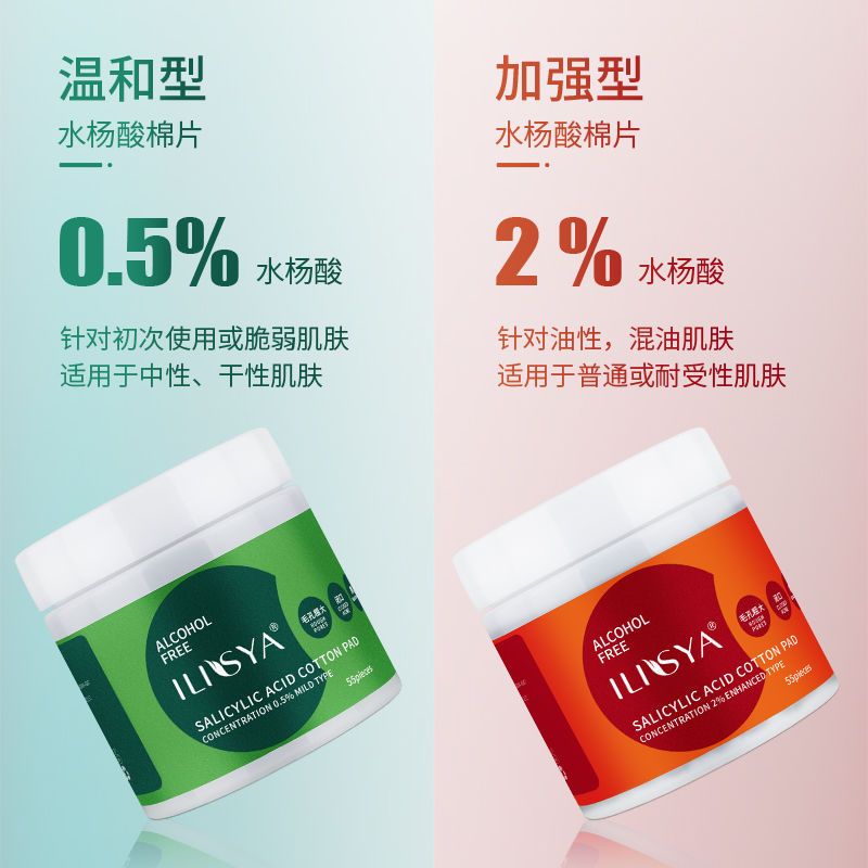 水楊酸積雪草棉片官方正品淡化痘印閉口去黑頭刷酸清潔收縮毛孔