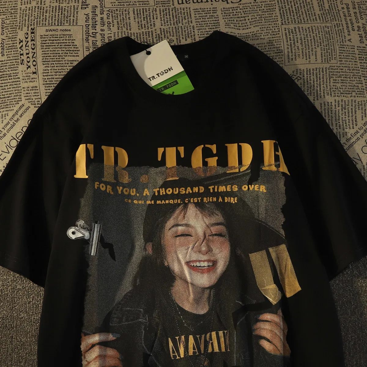 美式復古潮牌潮流100%純棉短袖t恤男女夏季寬鬆港風ins上衣服半袖