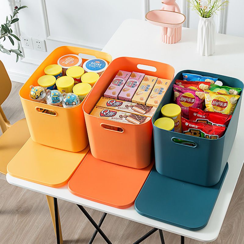 杂物收纳箱 零食玩具整理盒 衣柜客厅家用储物筐桌面塑料置物箱子