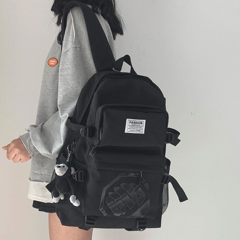 Schoolbag female junior high school student college student Japanese tide brand ins travel sports backpack men's large-capacity backpack