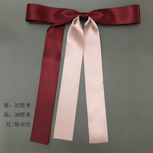 Zhao Lusi's same style white big bow hairpin streamer ribbon headdress summer net red super fairy head hairpin top clip