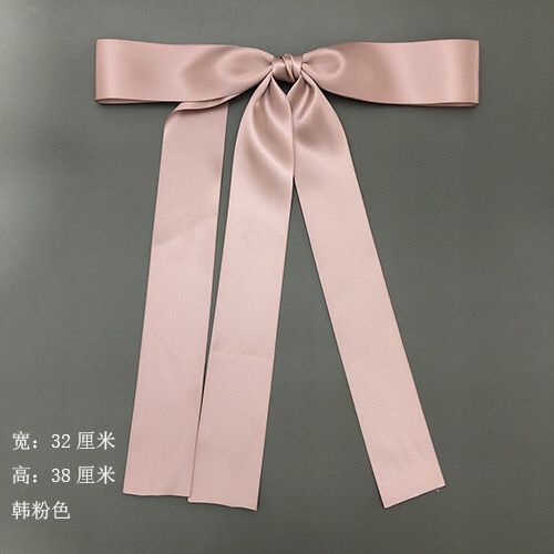 Zhao Lusi's same style white big bow hairpin streamer ribbon headdress summer net red super fairy head hairpin top clip