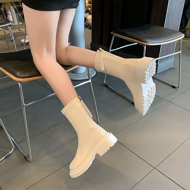 Martin boots for women 2022 autumn and winter new versatile slim boots British style spring and autumn short boots Korean version ins internet celebrity boots
