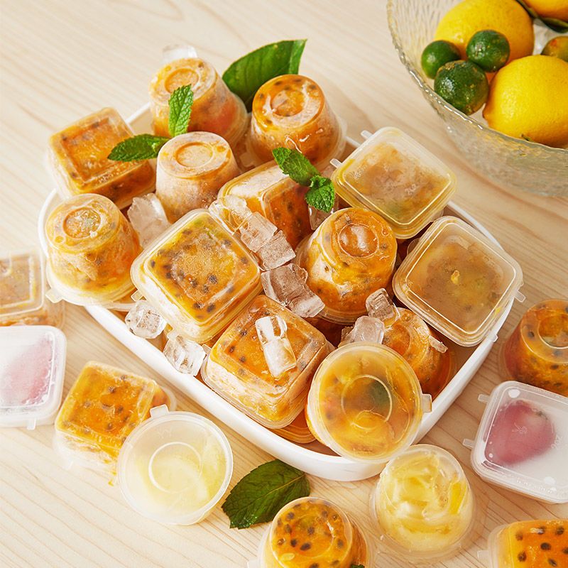 百香果分装神器小冷冻分装盒冻冰块食品一次性盒子金桔柠檬酱料盒