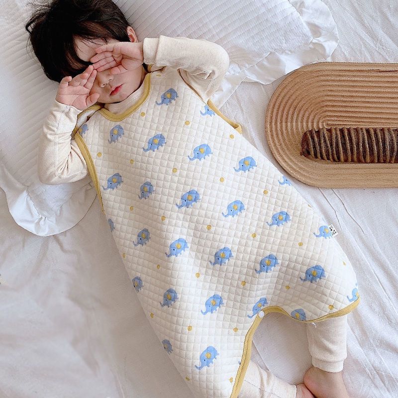 Air-conditioning clothing for infants and young children pure cotton belly protection bib sleeping bag protection navel belly anti-cold baby sleeping anti-kick quilt
