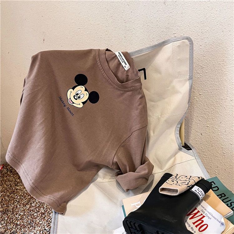 Boys cotton long-sleeved T-shirt spring and autumn 2022 new children's clothing baby bottoming shirt children's cartoon tops