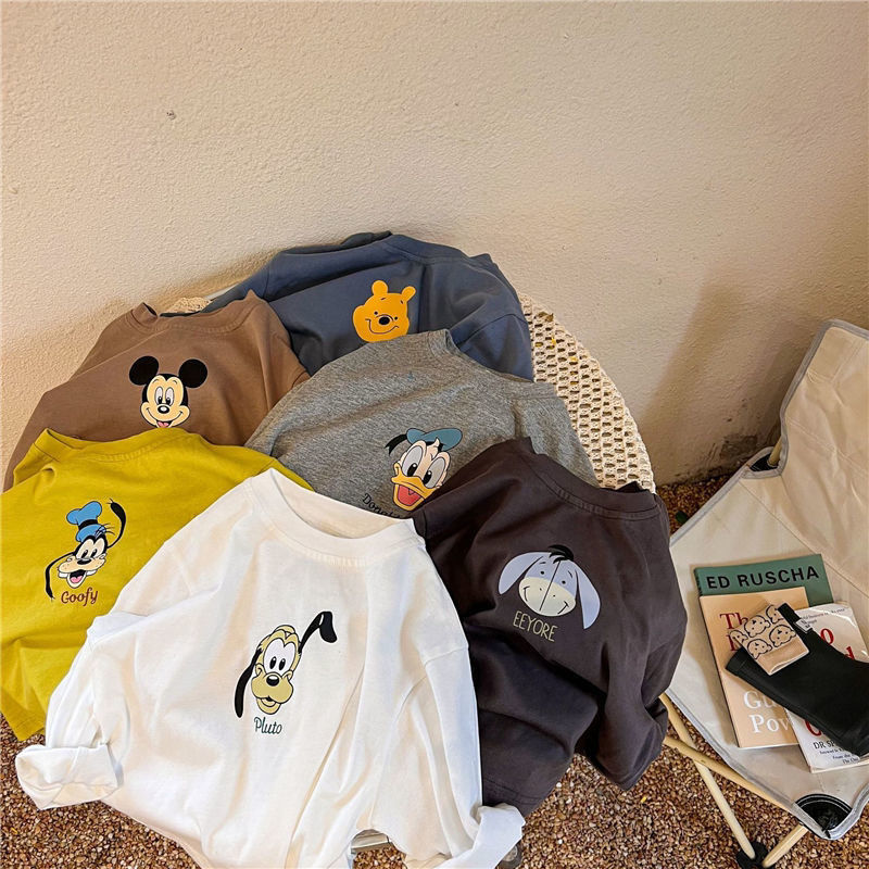 Boys cotton long-sleeved T-shirt spring and autumn 2022 new children's clothing baby bottoming shirt children's cartoon tops