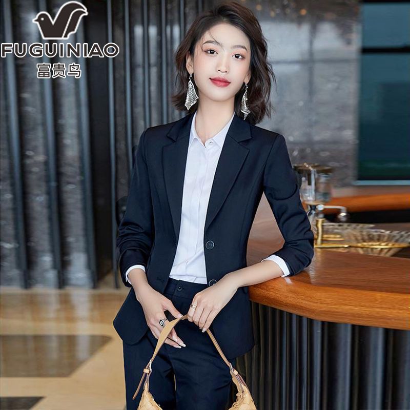 Fuguiniao professional wear suit suit female formal wear  new fashion temperament college students interview hotel work