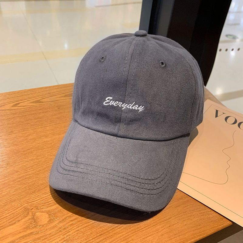 Hat female ins trendy brand peaked cap Japanese all-match big head circumference showing face small baseball cap outdoor sun protection sun visor