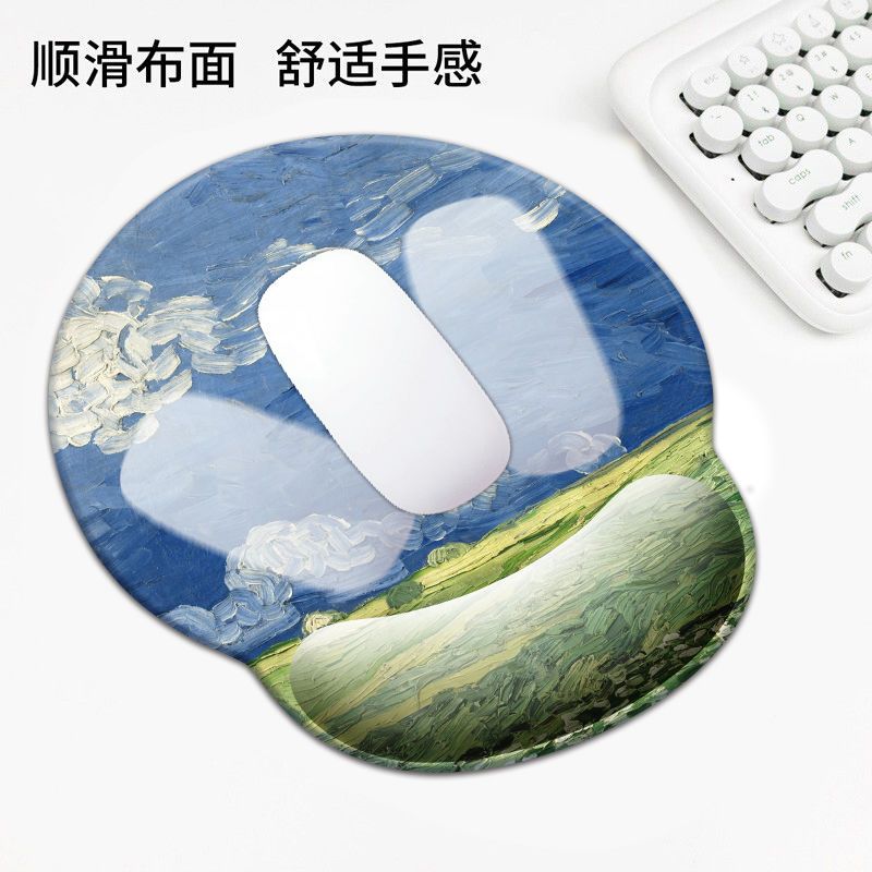 橡胶款卡通护腕鼠标垫慢回弹护腕手腕垫记忆棉电脑办公滑鼠垫