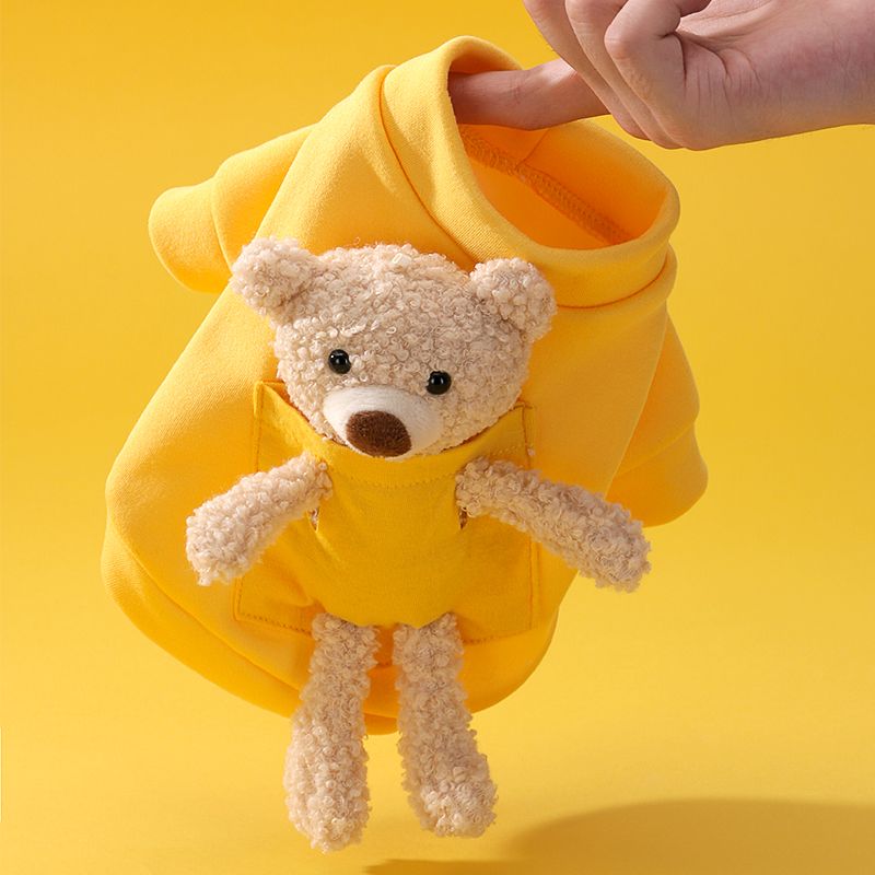 Sunflower sweater dog clothes winter thickened cat pet Teddy Pomeranian bichon small puppies autumn and winter clothes