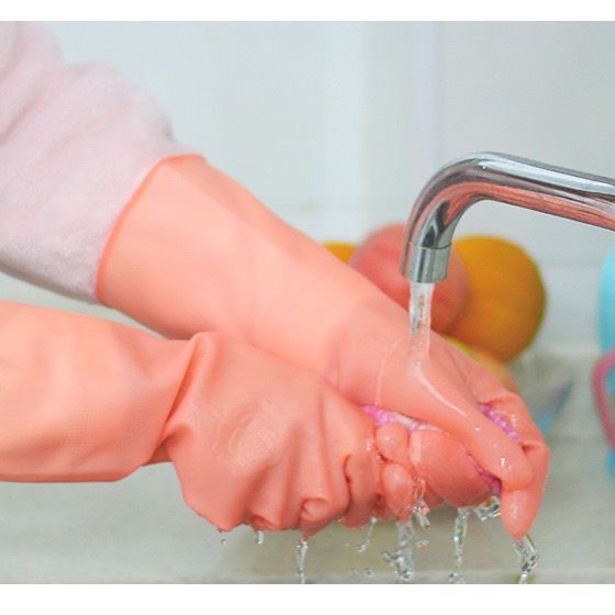 湘江牌A2A3橡胶牛筋洗碗手套女防水耐用洗衣乳胶塑胶家用家务手套