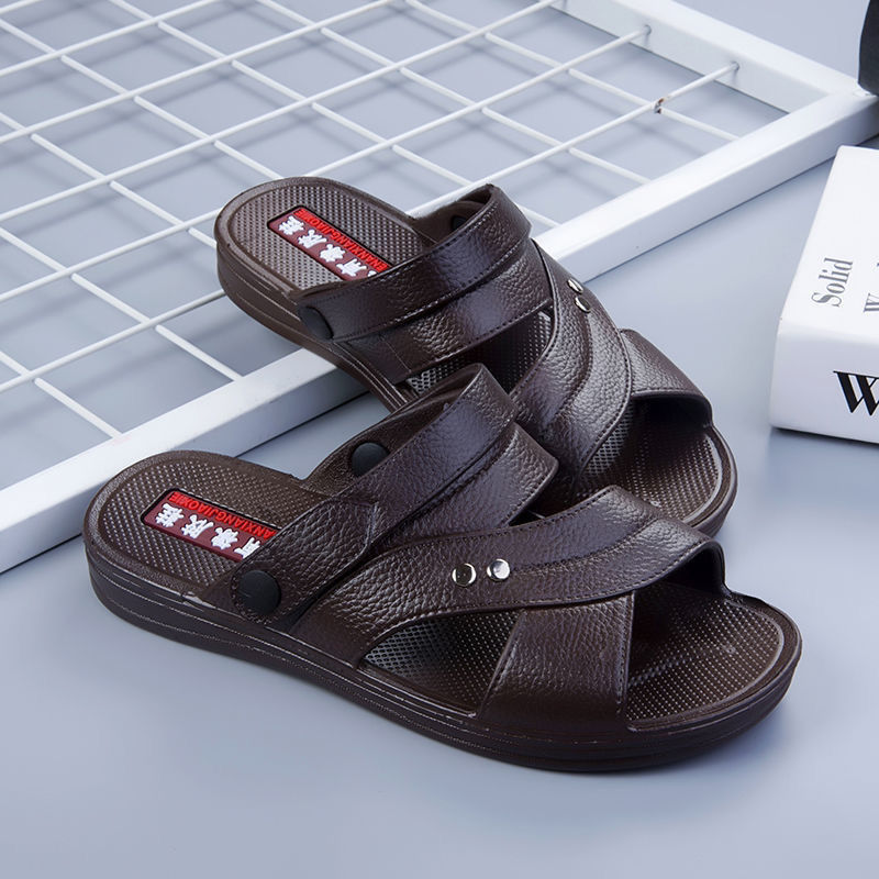 [Vietnam Rubber] Korean version of non-slip casual men's sandals and slippers comfortable and durable comfortable men's sandals summer new