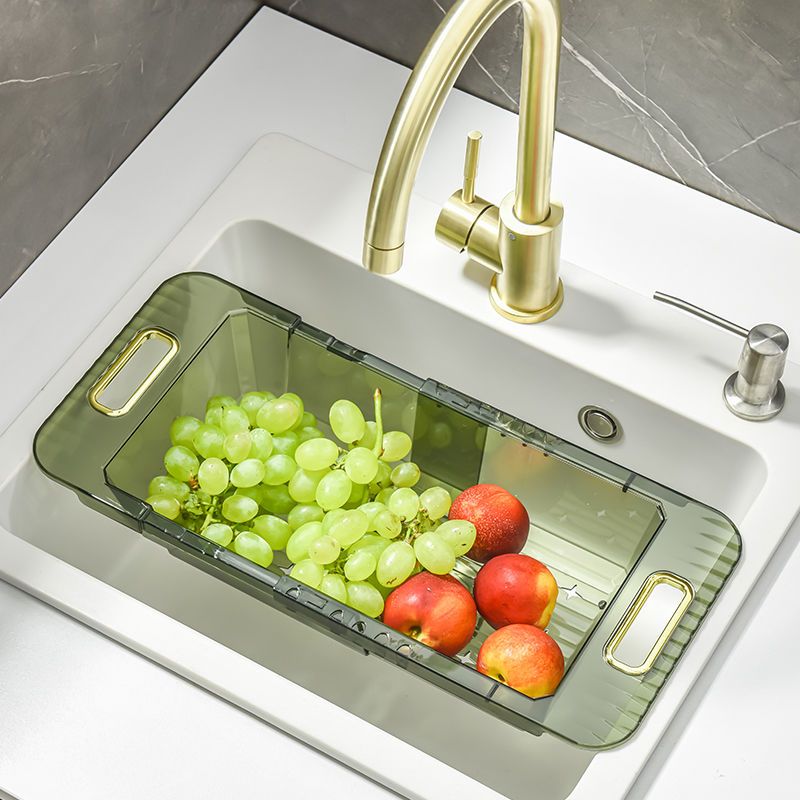 可伸缩洗菜盆淘菜盆沥水篮子塑料水果收纳筐厨房水槽洗碗池置物架