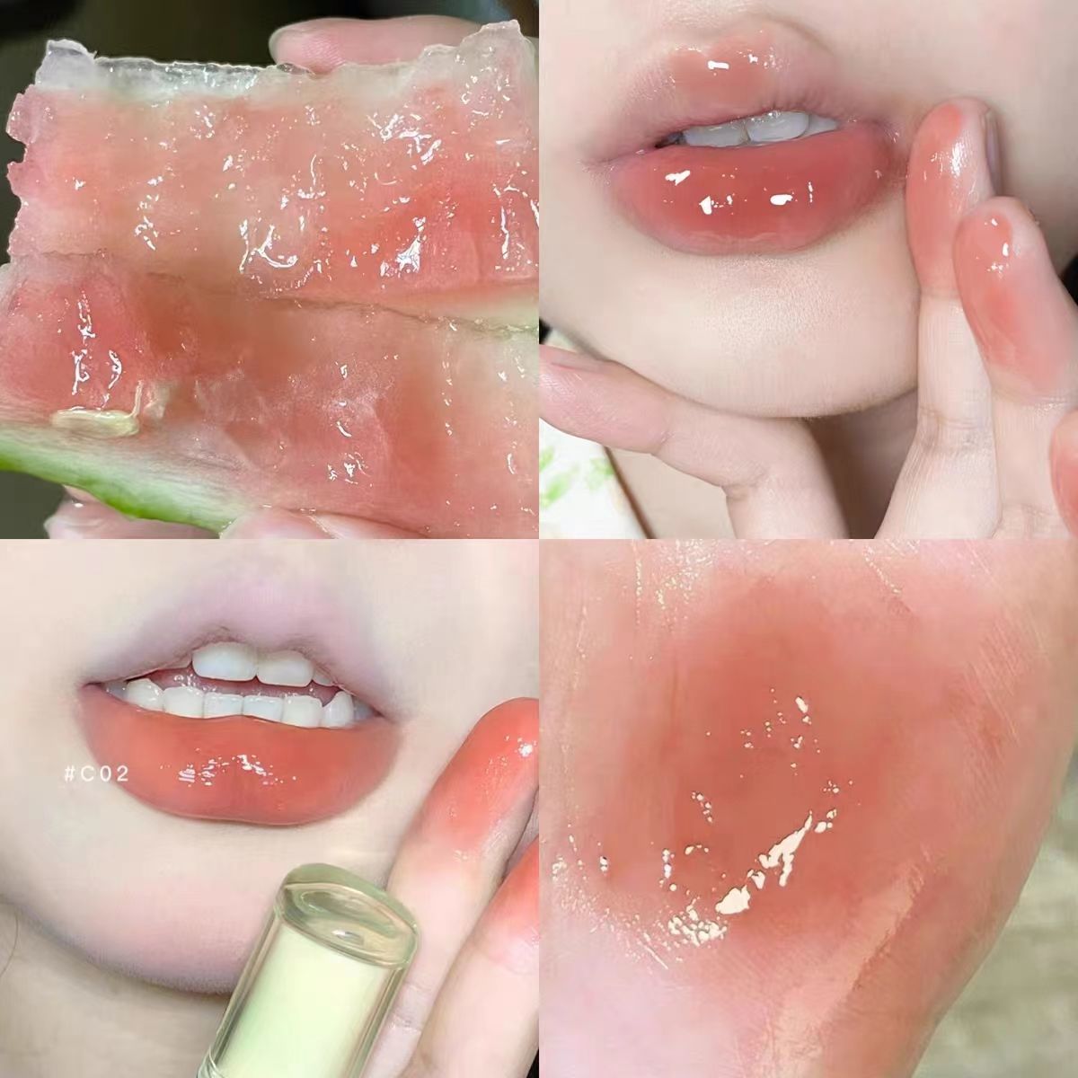 鏡面水光唇釉女唇彩顯白偽素顏口紅純欲風奶茶色唇釉平價學生黨