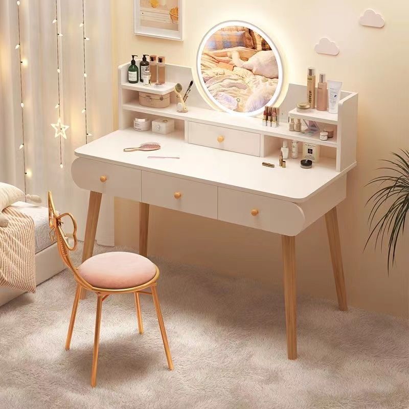 梳妆台卧室现代简约化妆台2021新款化妆柜一体网红小型化妆桌子
