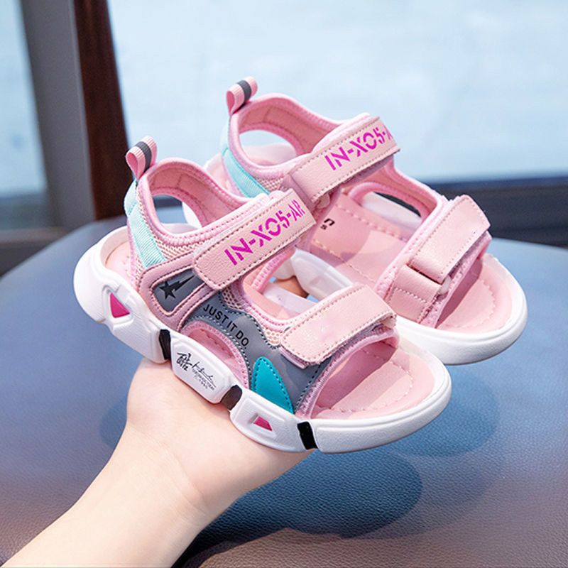 女童凉鞋2022夏季新款儿童公主风透气小学生软底中大童女孩沙滩鞋