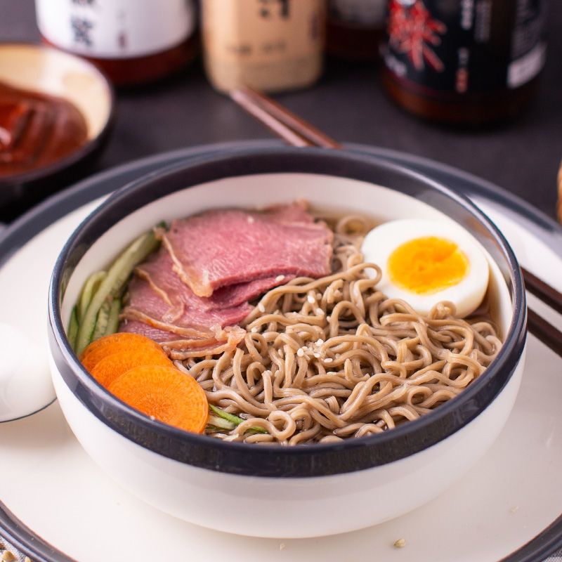 冷卡0脂荞麦面饼60袋方便免煮大份速食即食冲泡泡面整箱宿舍批发 图片 2