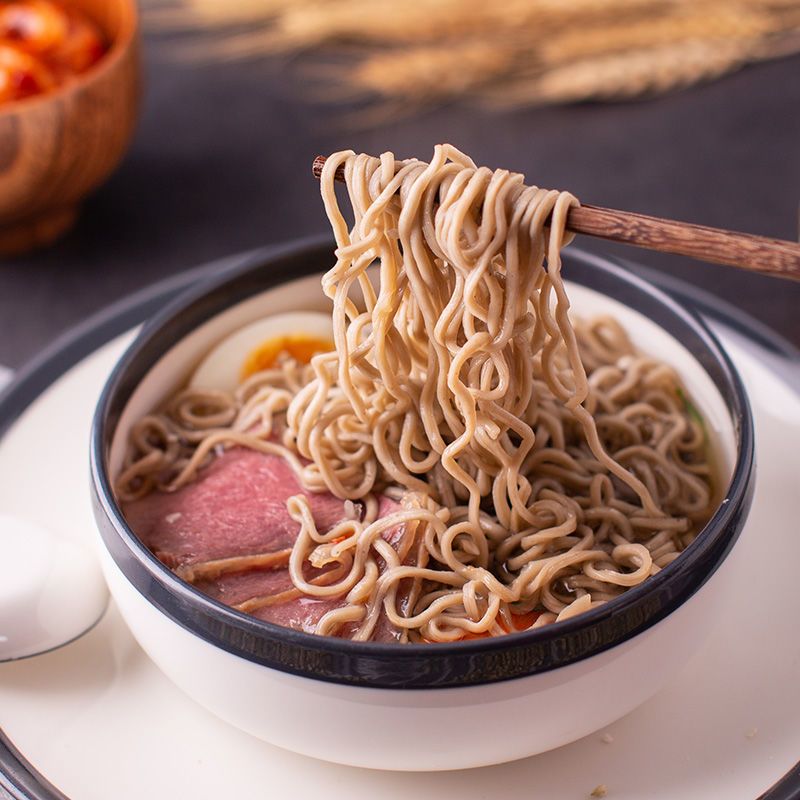 冷卡0脂荞麦面饼60袋方便免煮大份速食即食冲泡泡面整箱宿舍批发 图片 6